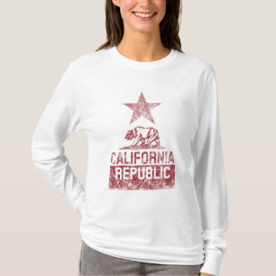 Camiseta Grunge de la bandera del estado de la REPÚBLICA d