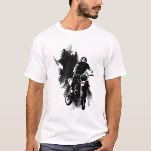 Camiseta Grunge de la cruz del motor