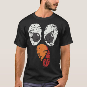 Camiseta Grunge de Pavo Vintage Desgastada