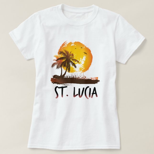 Camiseta Grunge de Santa Lucía (Diseño del anverso)