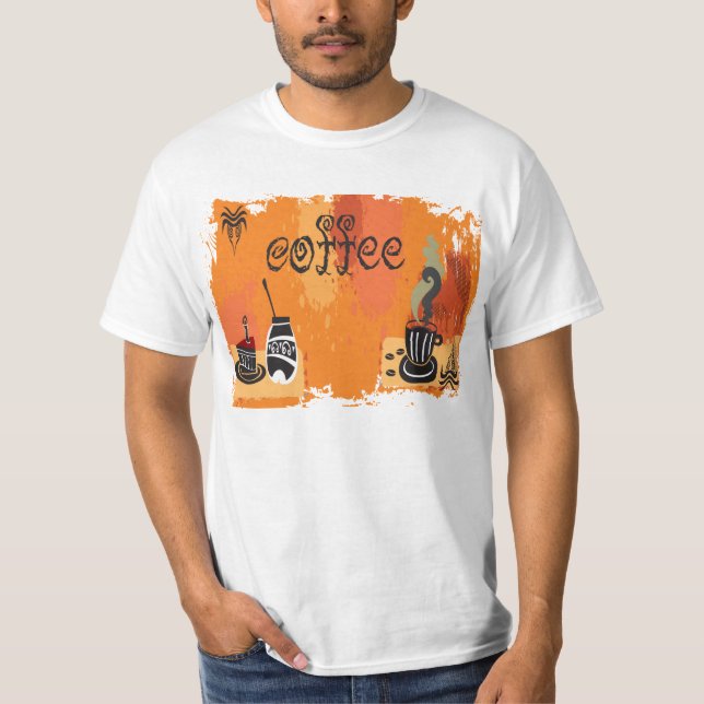 Camiseta Grunge del café (Anverso)
