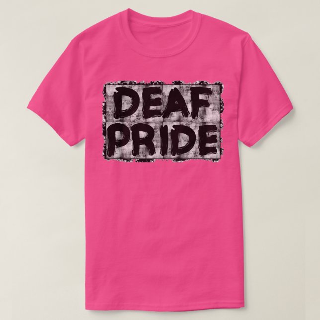 Camiseta Grunge del Orgullo Sordo (Diseño del anverso)
