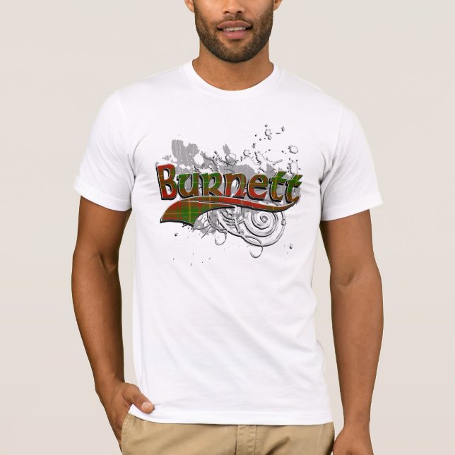 Camiseta Grunge del tartán de Burnett (Anverso)