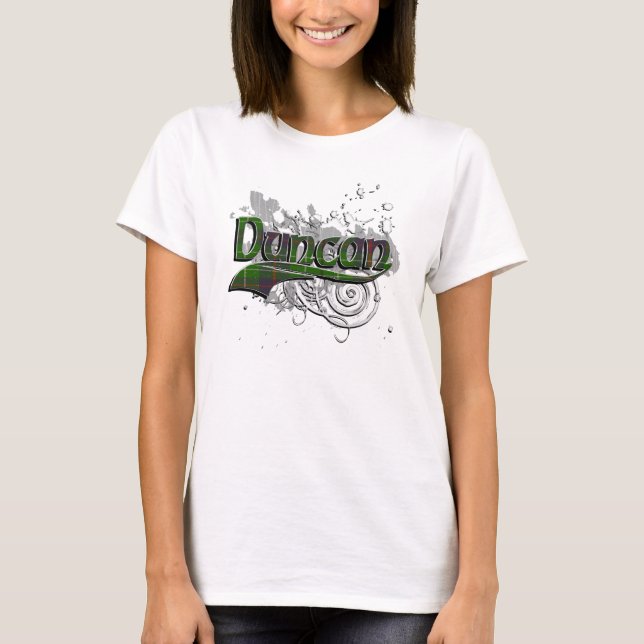 Camiseta Grunge del tartán de Duncan (Anverso)