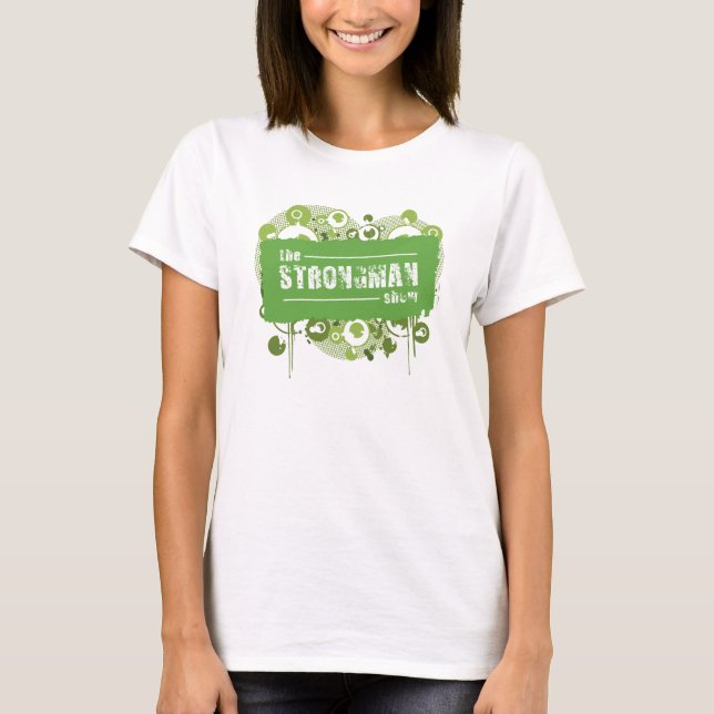 Camiseta Grunge del verde de la demostración del dictador (Anverso)