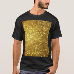 Camiseta Grunge dorado, ilustracion raster de alta resoluci