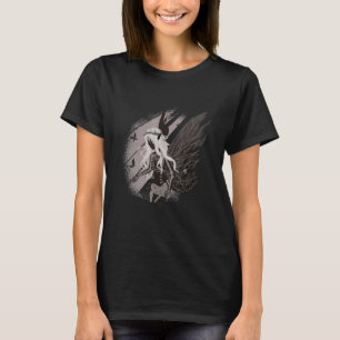 Camiseta Grunge Faerie Haunting Skeleton Mystical Creature