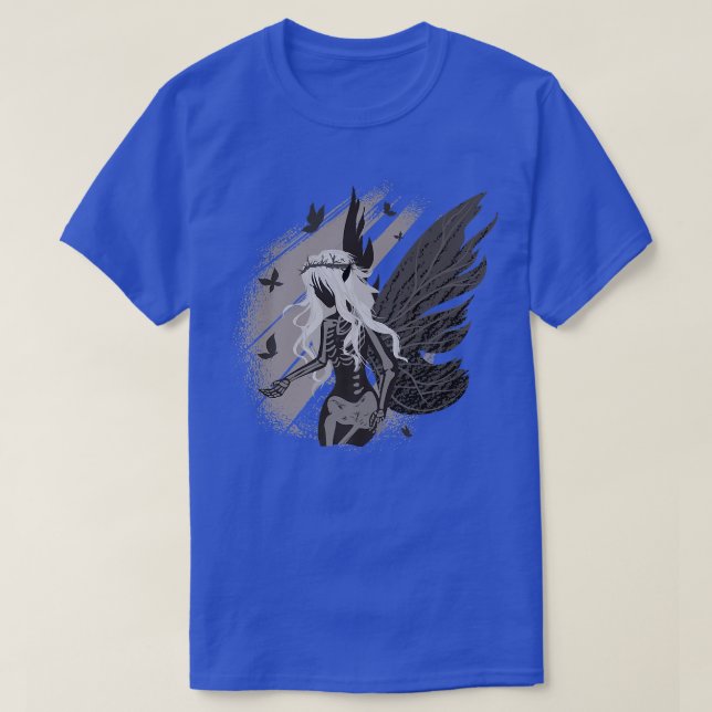 Camiseta Grunge Faerie Haunting Skeleton Mystical Creature  (Diseño del anverso)