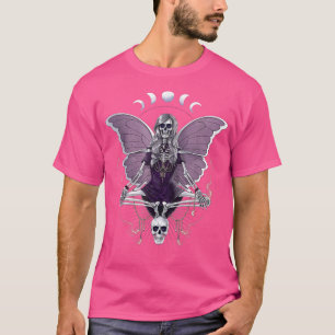 Camiseta Grunge Fairycore Estético Skeleton gótico B