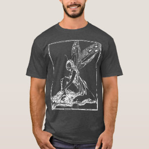 Camiseta Grunge Fairycore Goth Fairy Skeleton Loner T-Shirt