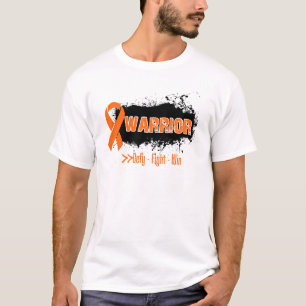 Camiseta Grunge - GUERRERO - cáncer (anaranjado) del riñ