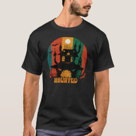 Camiseta Grunge Haunted House Halloween