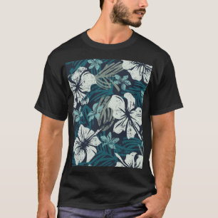 Camiseta Grunge Hibiscus, Papel de escritorio tropical flor