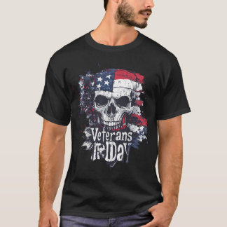 Camiseta Grunge Militar Patriótica