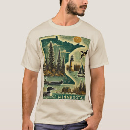 Camiseta Grunge Minnesota en problemas