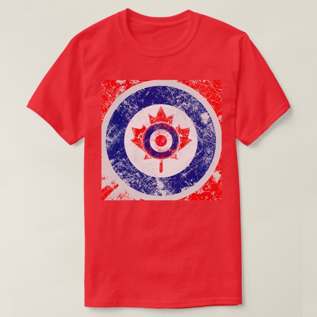 Camiseta Grunge Mod Target Roundel Canadá (Diseño del anverso)