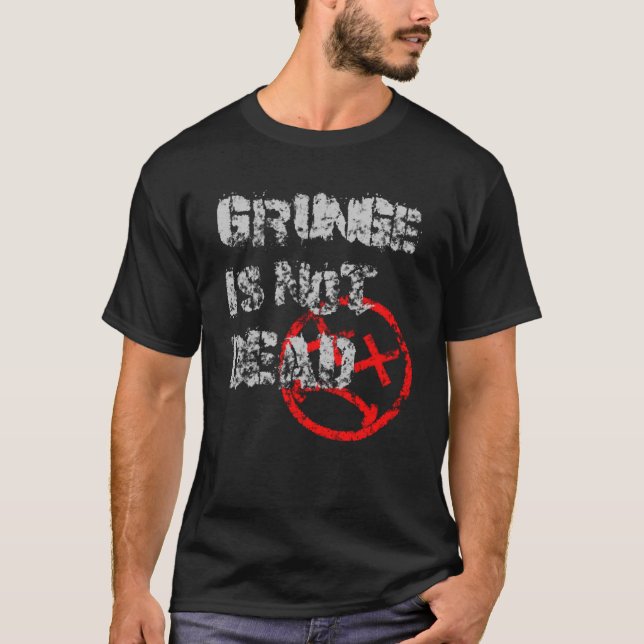 Camiseta Grunge no es estética de grunge muerto 80 s 90 s 2 (Anverso)