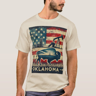 Camiseta Grunge Oklahoma, afligido