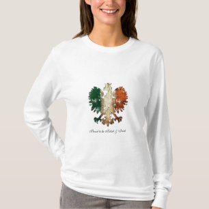 Camiseta Grunge orgulloso ser polaco y irlandés