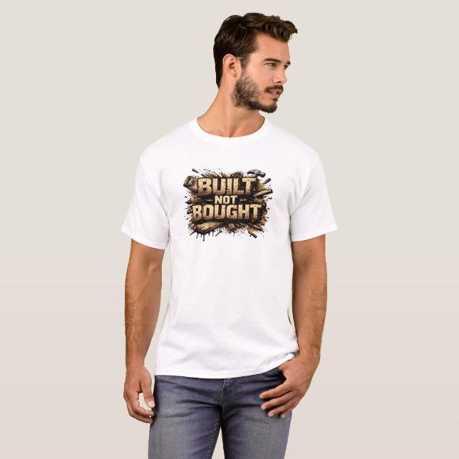 Camiseta Grunge para Carpintero Hecha No Comprada (Anverso completo)