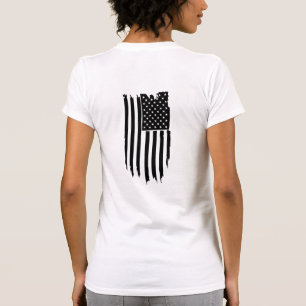 Camiseta *~* Grunge Patriótico moderno bandera estadounide
