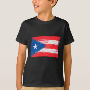 Camiseta Grunge Puerto Rican flag