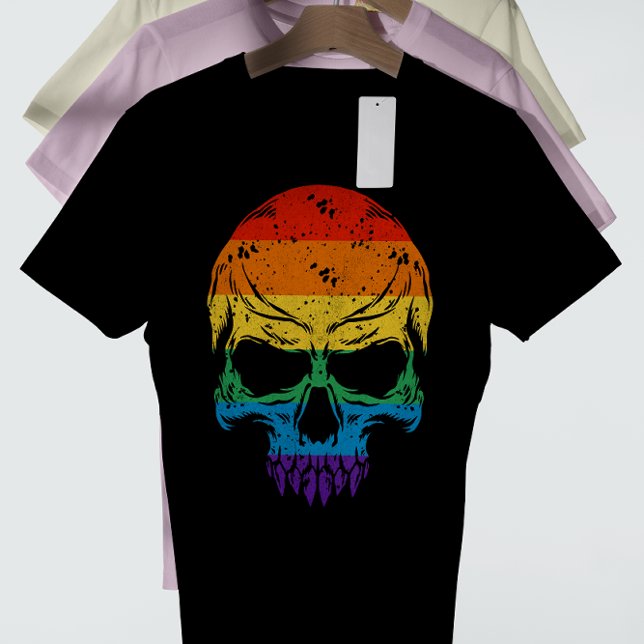 Camiseta Grunge Rainbow Skull (Subido por el creador)