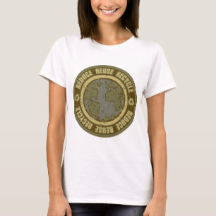 Camiseta Grunge reciclado tierra
