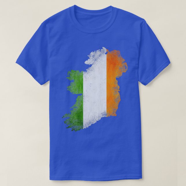 Camiseta Grunge Saint Patrickx27s Lucky Leprechaun Ireland  (Diseño del anverso)