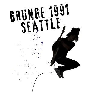 Camiseta Grunge Seattle 1991 Escena musical Ama Seattle Vin