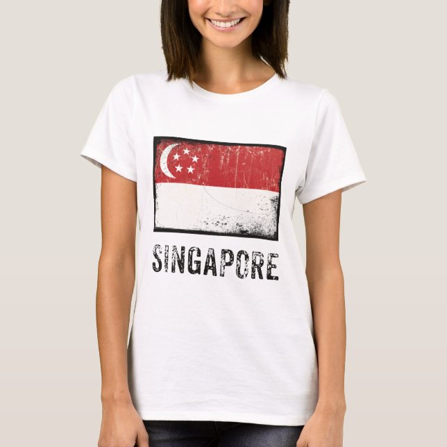 Camiseta Grunge Singapur (Anverso)