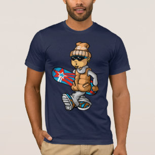 Camiseta Grunge snowboarder and board