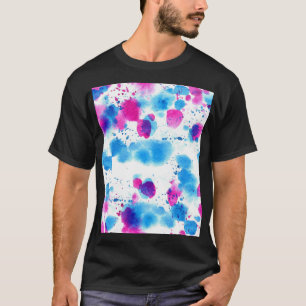 Camiseta Grunge Stains Textura de acuarela
