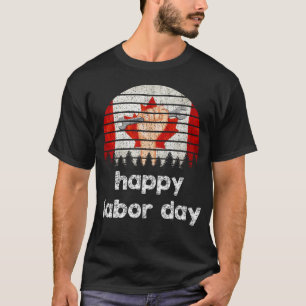 Camiseta Grunge Tee del Día Canadiense del Trabajo
