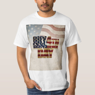 Camiseta Grunge USA 4 de julio Gráfico de la Independencia