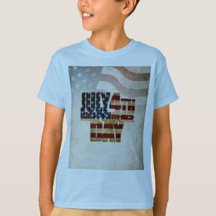 Camiseta Grunge USA 4 de julio Gráfico de la Independencia