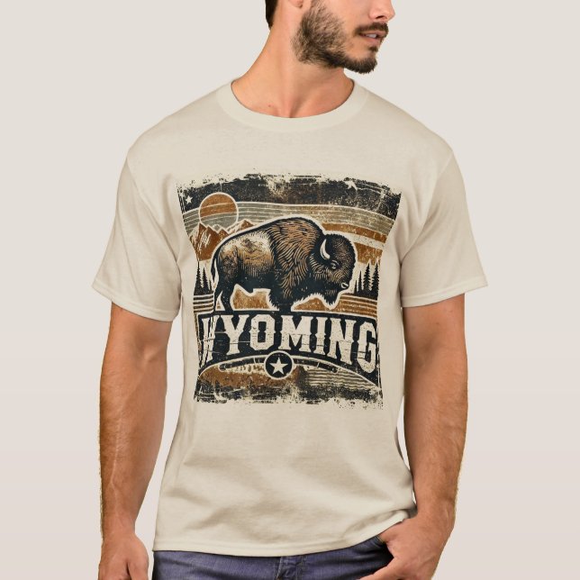 Camiseta Grunge Wyoming, con problemas (Anverso)