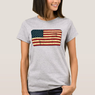 Camiseta Grungy Bandera Americana