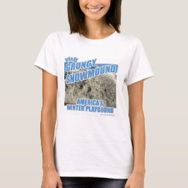 Camiseta Grungy Snowmound Parody Winter Travel Design