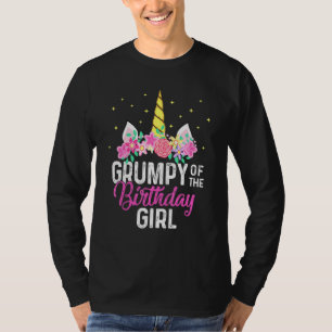 Camiseta Gruñón De La Familia De Chicas De La Chica De Cump