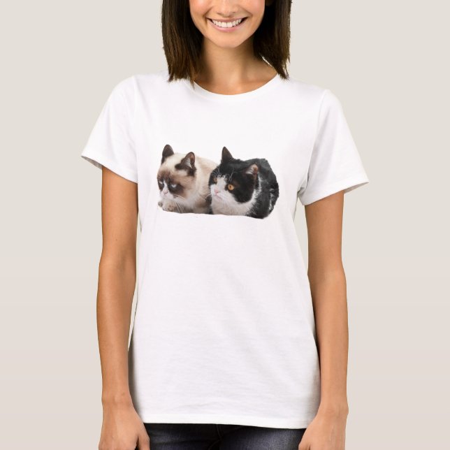 Camiseta gruñona del gato y del Pokey (Anverso)
