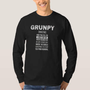 Camiseta Grunpy Run Funny Funcionando 10k Corriendo Maratón