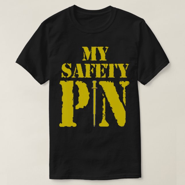 Camiseta Grunt My Safety Pin AR15 Funny 11Bravo (Diseño del anverso)