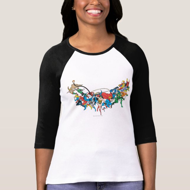 Camiseta Grupo 2 de la Liga de Justicia (Anverso)