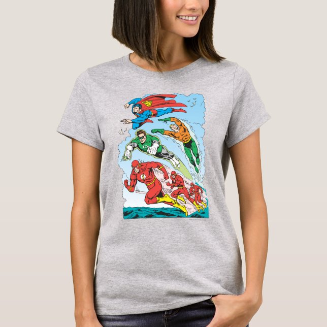 Camiseta Grupo 3 de la Liga de Justicia (Anverso)