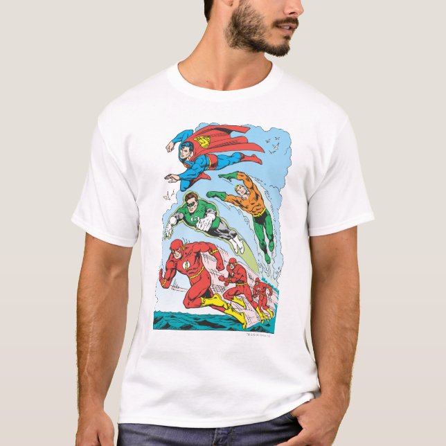 Camiseta Grupo 3 de la Liga de Justicia (Anverso)