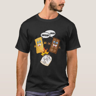 Camiseta Grupo Abrazo gracioso huele a chocolate malvavisco