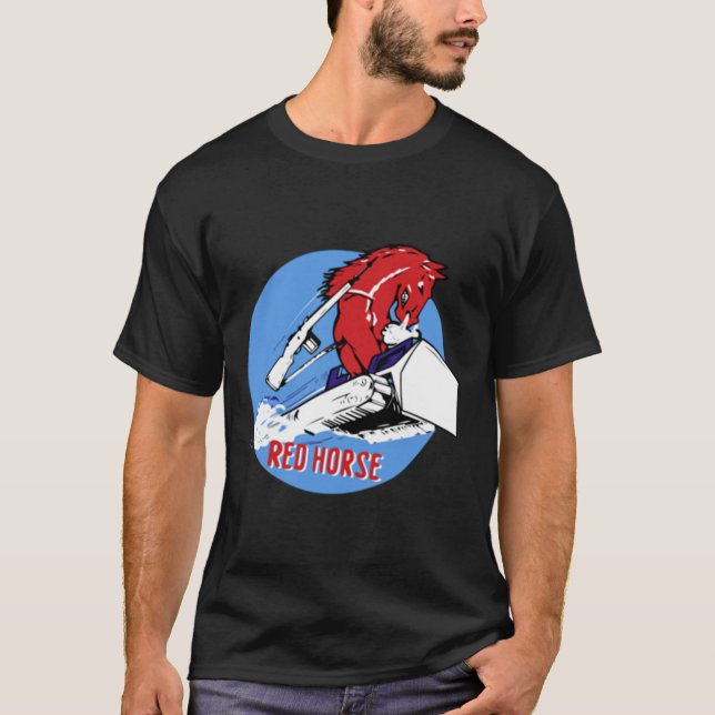 Camiseta Grupo acelerado del caballo rojo (Anverso)