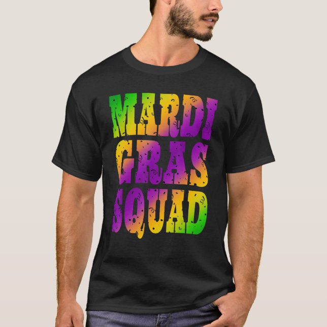 Camiseta Grupo coincidente Mardi Gras Squad NOL 2023 (Anverso)