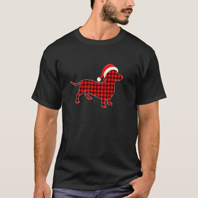 Camiseta Grupo de Adultos Dachshund Pajamas (Anverso)